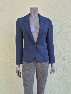 Personal Petites (USA) Ladies Classic Navy (1) Button Vintage Blazer